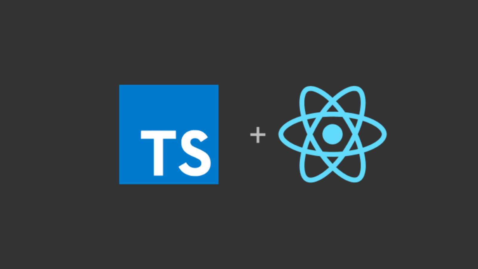 react and typescript logo for the course